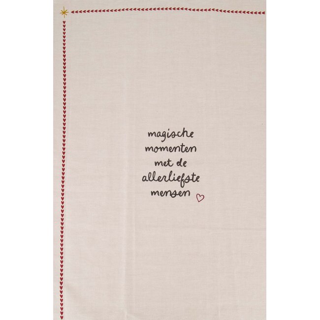 Zusss Keukenset magische momenten wit/donkerrood