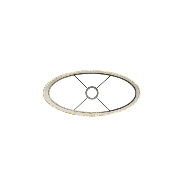 Light & Living Kap ovaal recht smal hoog 38-17,5-28 cm RIF zand
