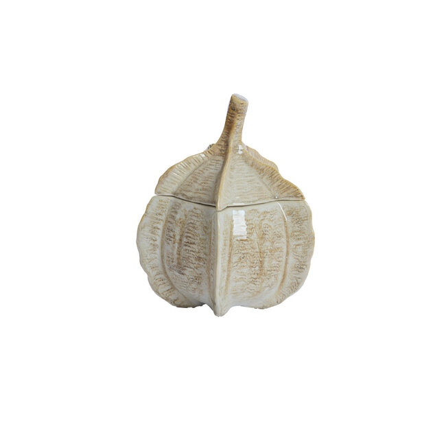 Light & Living Deco box Ø21x27 cm SABARA keramiek shiny zand