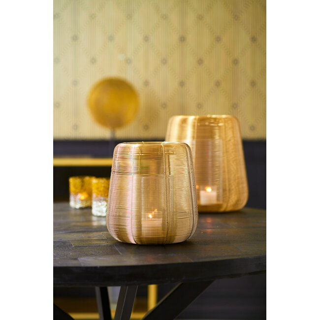 Light & Living Windlicht Ø16X16 cm ADETA goud + glas