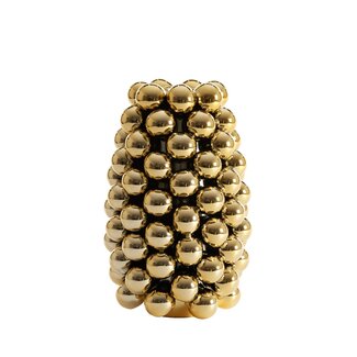 Light & Living Vaas deco Ø18x28 cm BIYANG keramiek metallic licht goud