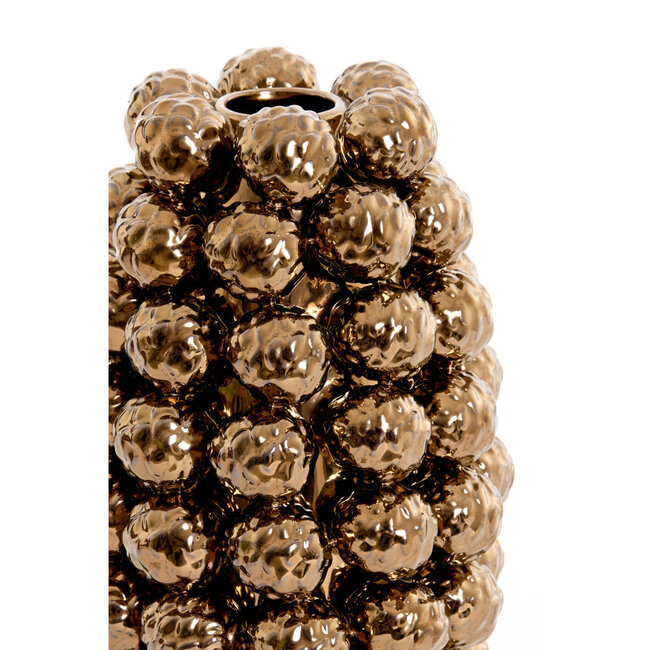 Light & Living Vaas deco Ø14,5X17 cm BUTANG keramiek Metallic Brons