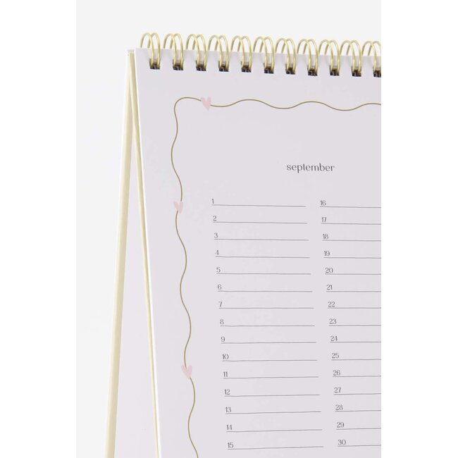 Zusss Verjaardagskalender elke dag feestje zand