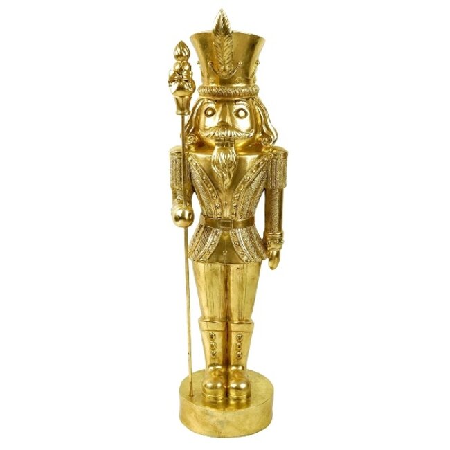 Werner Voß Nutcracker Major Mint Goud - 98 cm