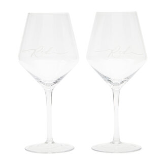 Riviera Maison Wijnglas RM Red, 2 Stuks