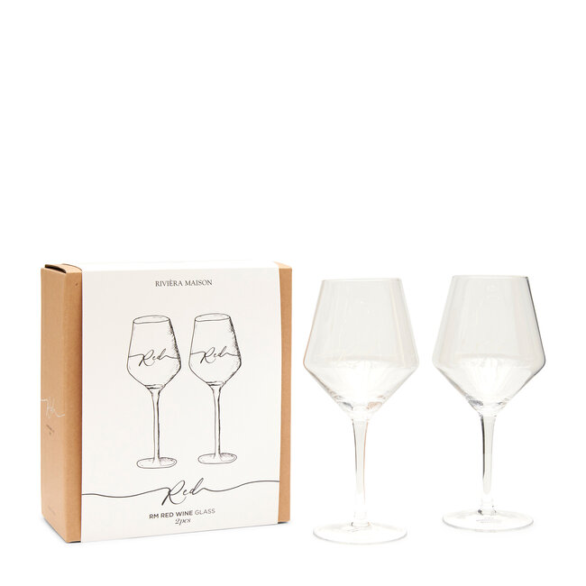 Riviera Maison Wijnglas RM Red, 2 Stuks