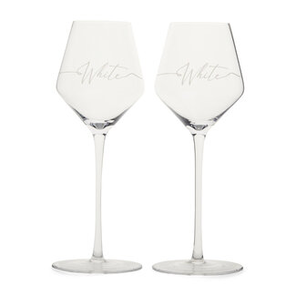 Riviera Maison Wijnglas RM White, 2 Stuks