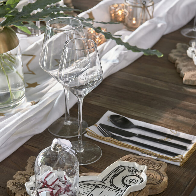 Riviera Maison Wijnglas RM White, 2 Stuks