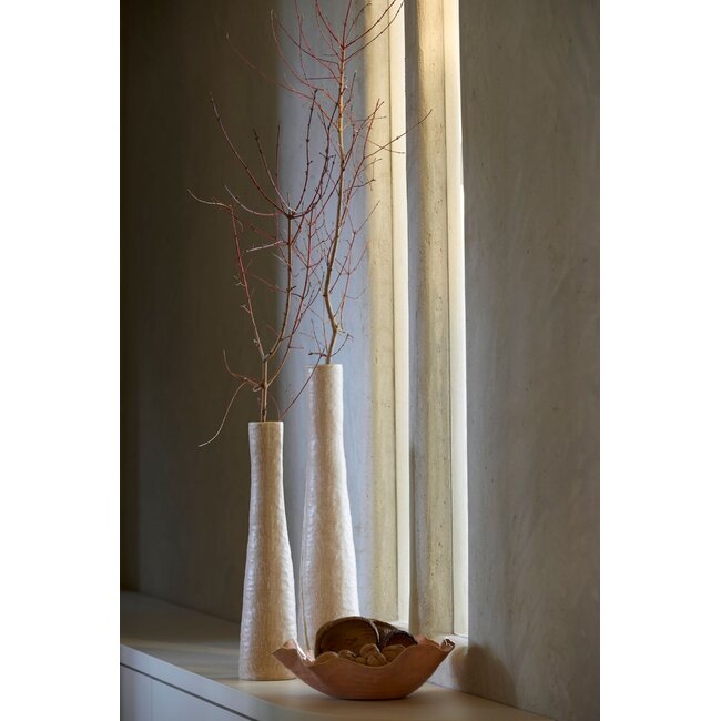 Light & Living Vaas Deco Ø11X45 cm SETIMMO keramiek licht bruin