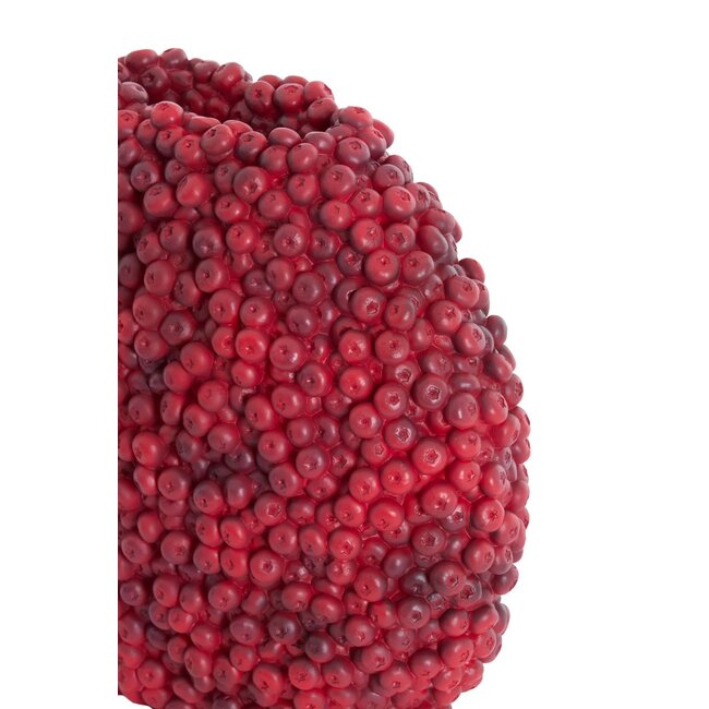Light & Living Vaas Deco 44X19X37 Cm Berries Burgundy