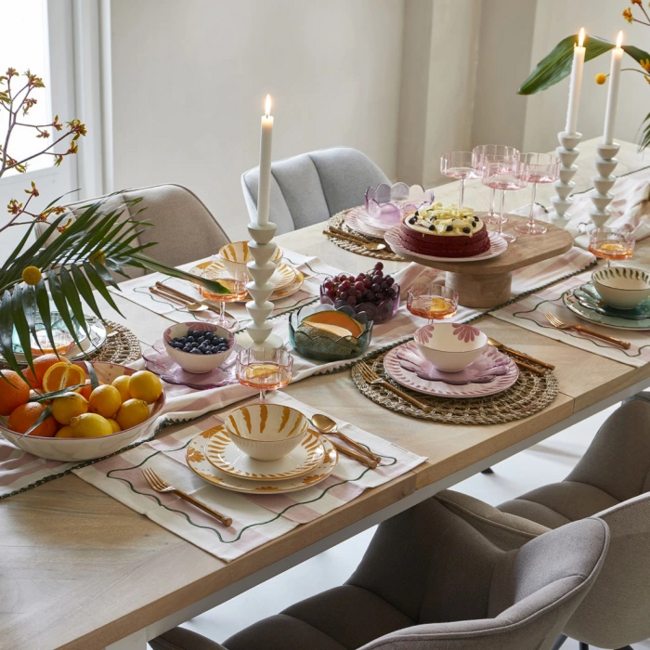 Riviera Maison Bord Toulouse blauw