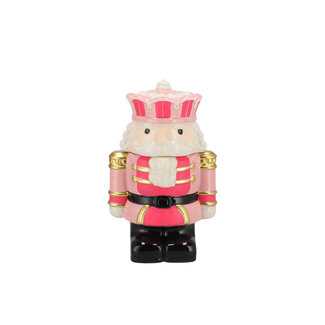 Snoeppot Nutcracker Pink King 18x13x28cm