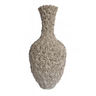 Colmore Vaas OLIVIA flowers Ø40x80cm sand