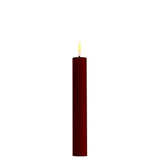 Deluxe Homeart Bourgogne Red LED Dinner Candle Ø 2,2x15 cm (2 stuks)