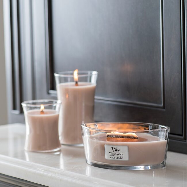 Woodwick Vanilla & Sea Salt Medium Candle WoodWick© 60h.