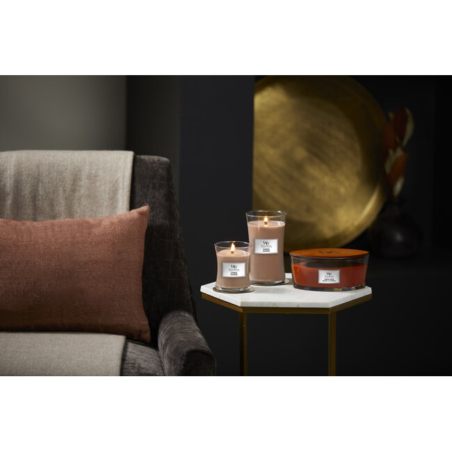 Woodwick Cashmere Medium Candle WoodWick© 60h.