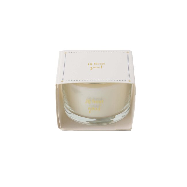 Zusss Geurkaars in wikkel jij bent goud zand/goud