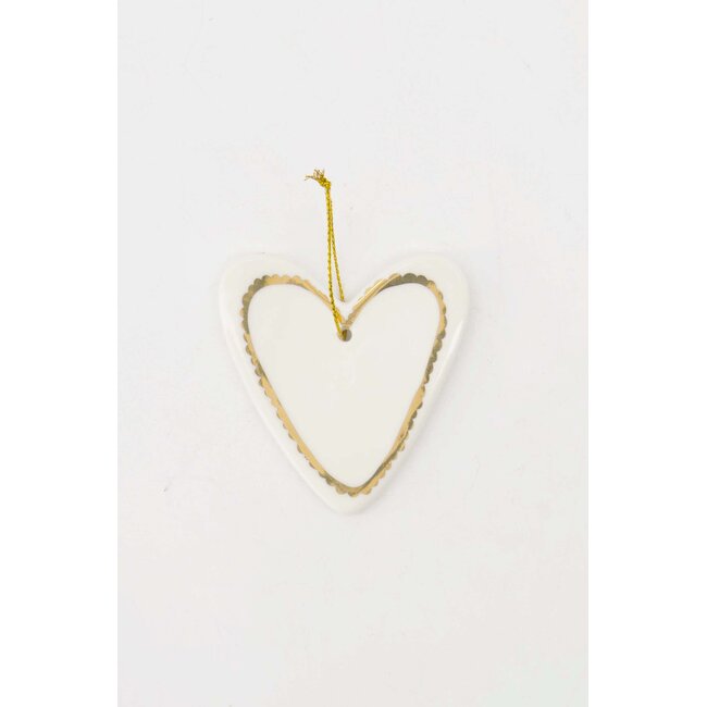 Zusss Kersthanger keramiek hartje wit