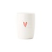 Zusss Koffiemok hartje wit/roze