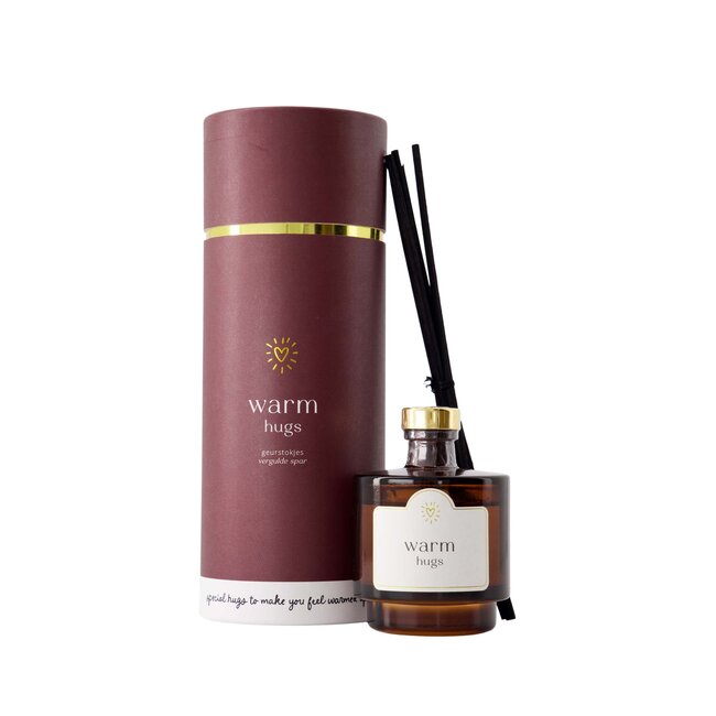 Zusss Geurstokjes in koker warm hugs donkerrood