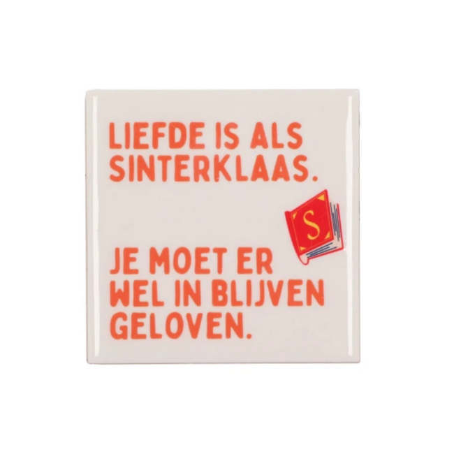 Tegeltje Liefde Is Als 10x10 cm