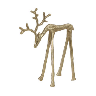 Light & Living Ornament 21,5x9,5x25cm DEER goud