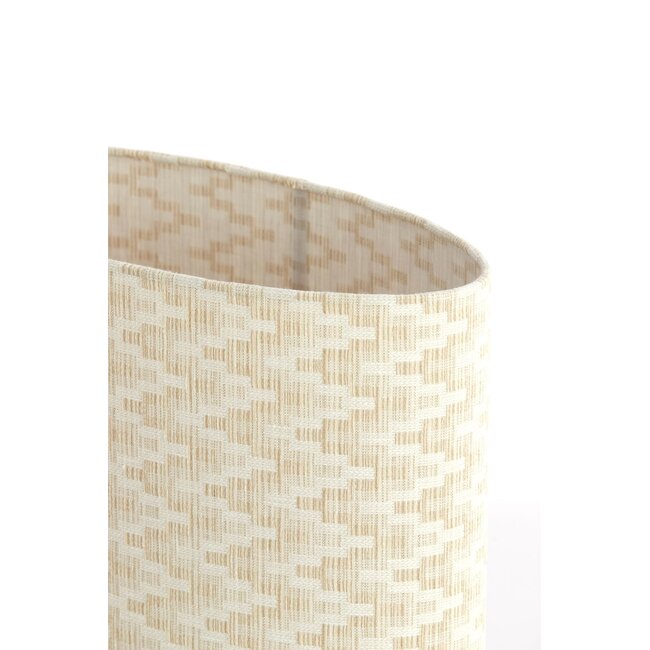 Light & Living Kap ovaal recht smal laag 45-21-22 Cm Jinx White