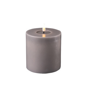 Deluxe Homeart Grey Real Flame LED Candle Ø10x10cm Deluxe Homeart Grey Real Flame LED Candle Ø10x10cm
