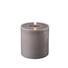 Deluxe Homeart Grey Real Flame LED Candle Ø10x10cm