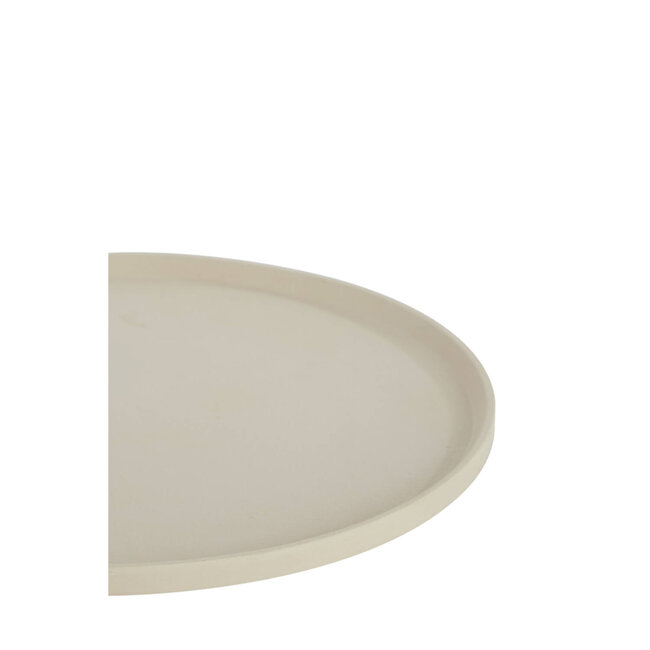 Light & Living Schaal Ø30x1,5 cm MAES crème