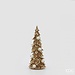 EDG Kerstboom goud met parels 34x13 cm