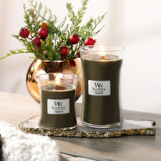 Woodwick Frasier Fir Medium Candle WoodWick© 60h.