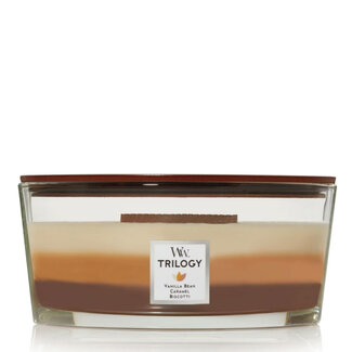 Woodwick Trilogy Café Sweets Ellipse WoodWick® HearthWick Flame© 50h Woodwick Trilogy Café Sweets Ellipse WoodWick® HearthWick Flame© 50h
