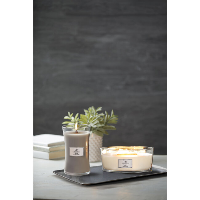 Woodwick Linen Ellipse WoodWick® HearthWick Flame© 50h
