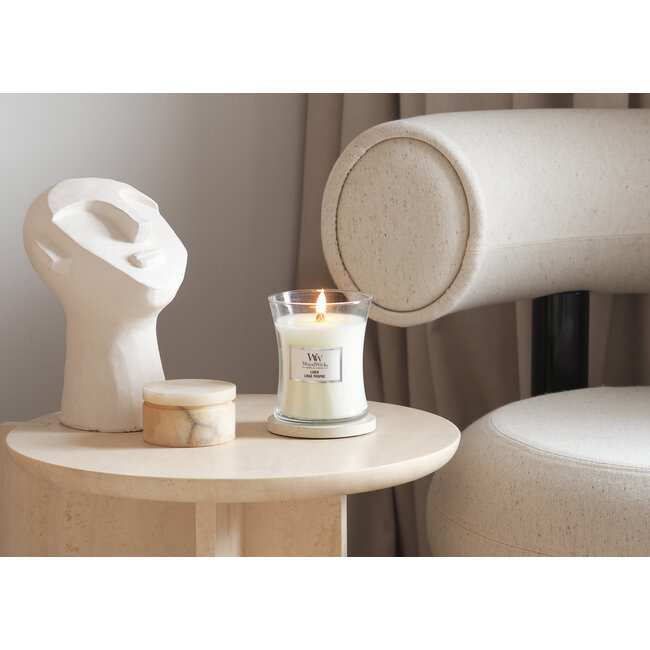 Woodwick Linen Medium Candle WoodWick© 60h.