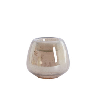 Light & Living Theelicht Capira Ø13X12 cm Theelicht Capira bruin-grijs