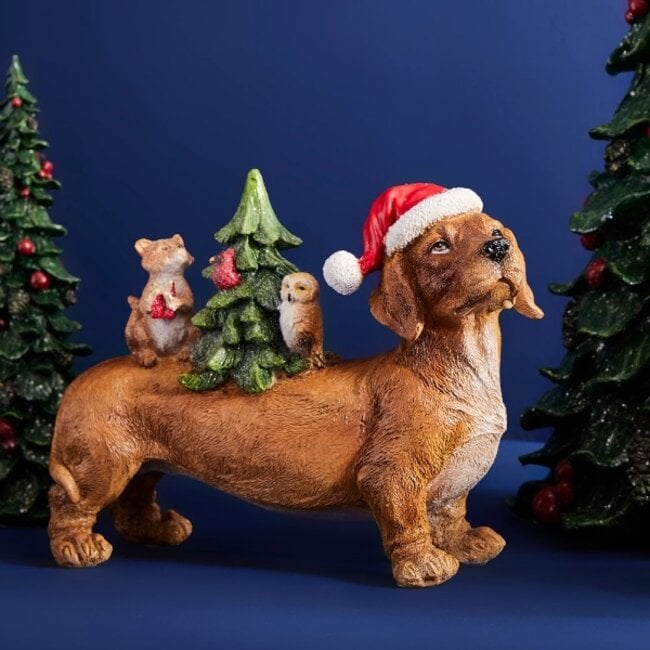 Werner Voß Dachshund with Tree