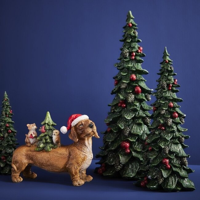 Werner Voß Dachshund with Tree