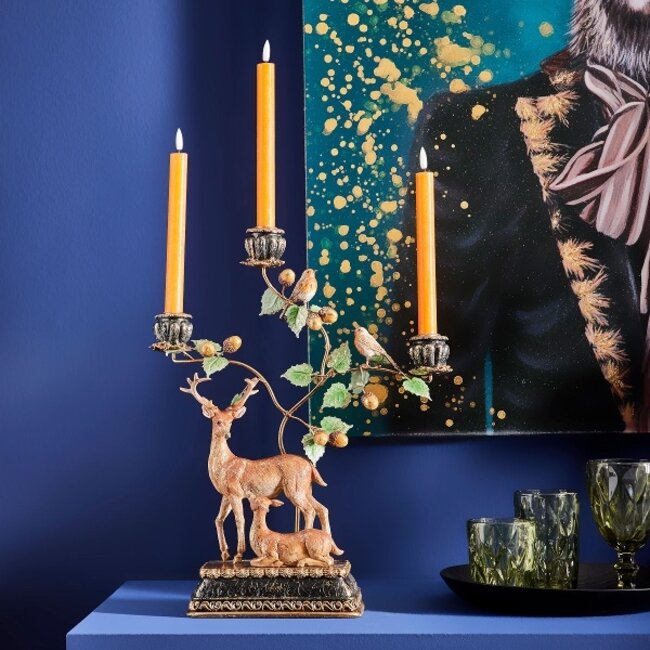 Kandelaar met hertjes