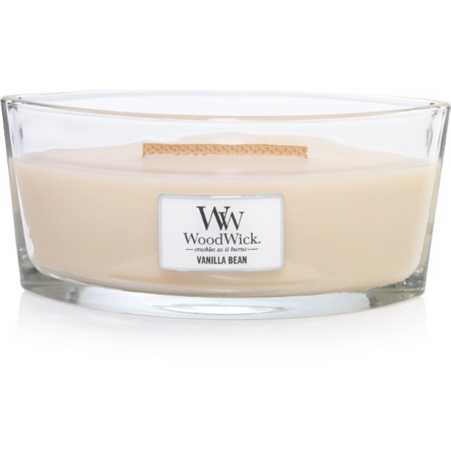 Woodwick Vanilla Bean Ellipse WoodWick® HearthWick Flame© 50h.