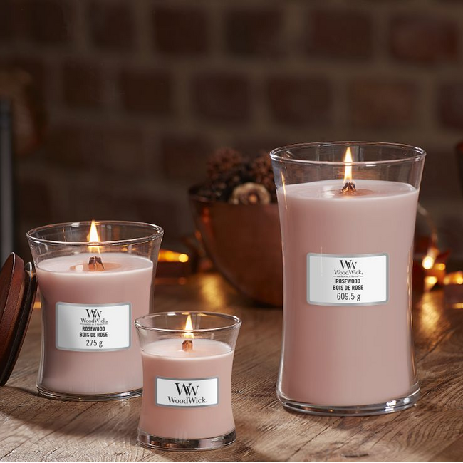 Woodwick Rosewood Large Candle WoodWick© 130h.