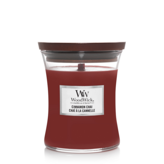 Woodwick Cinnamon Chai Medium Candle WoodWick© 60h. Woodwick Cinnamon Chai Medium Candle WoodWick© 60h.
