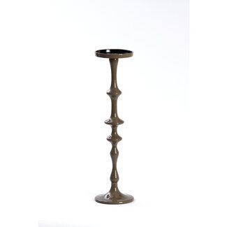 Light & Living Kaarsenhouder Ø12x44 cm VICARI glans bruin