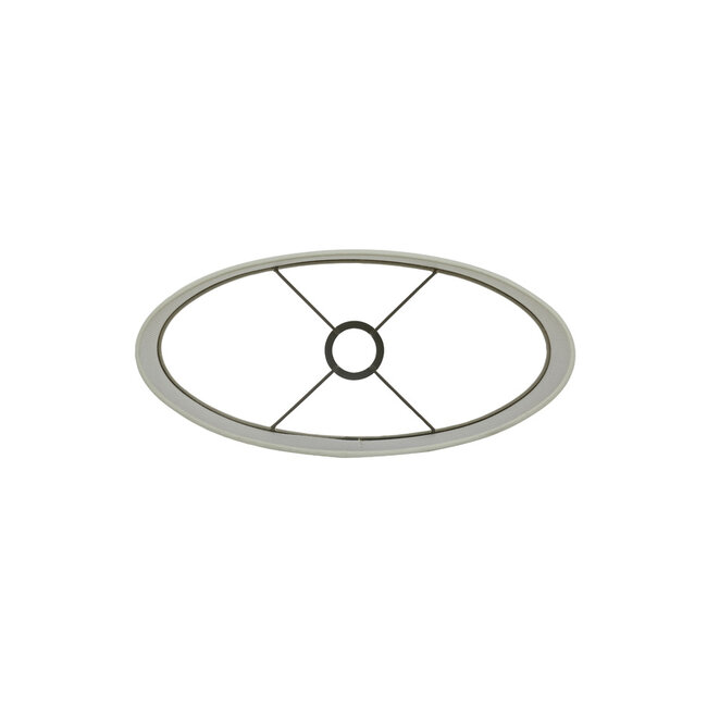 Light & Living Kap ovaal recht smal 38-17,5-28 cm BRESKA parel wit