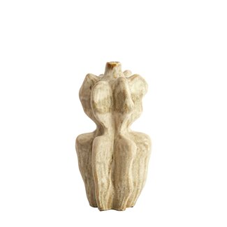 Light & Living Vase Deco 19X17X37 cm NARA keramiek Olijf groen Light & Living Vase Deco 19X17X37 cm NARA keramiek Olijf groen