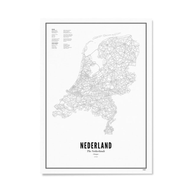 WIJCK. Poster Nederland 50x70cm