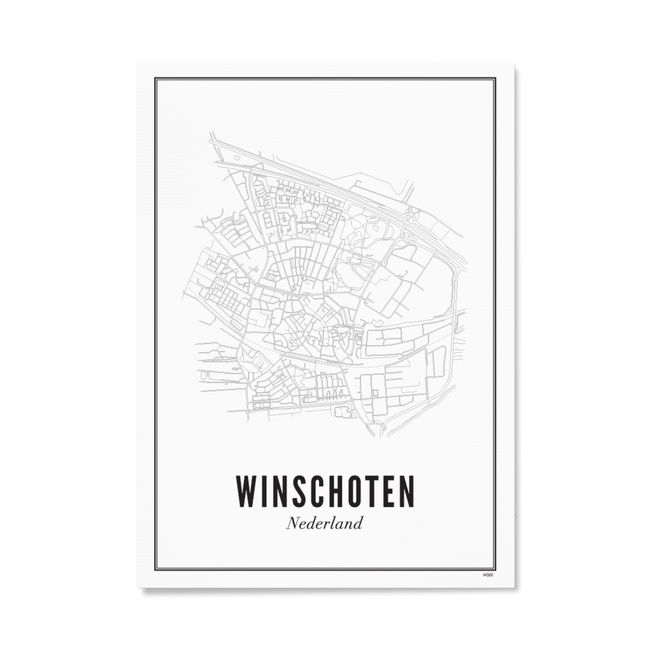 WIJCK. Poster Winschoten 40x50cm