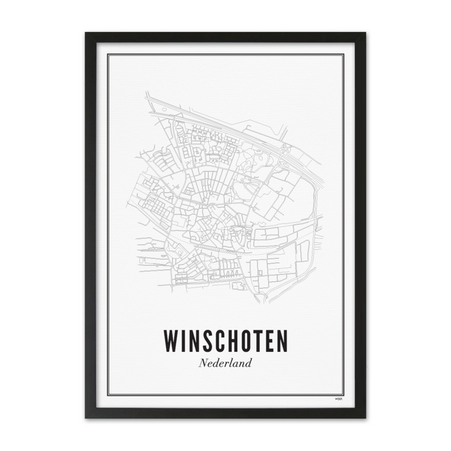 WIJCK. Poster Winschoten 40x50cm