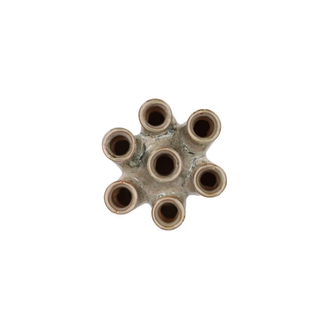 Inga Jahra green vase tube active glaze 15x13x18cm