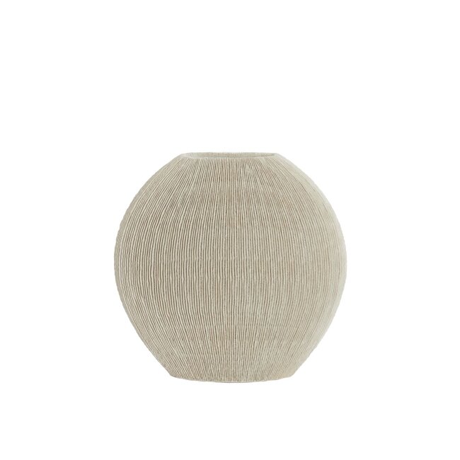 Light & Living Vaas deco 50x15x50 cm BUBIO crème